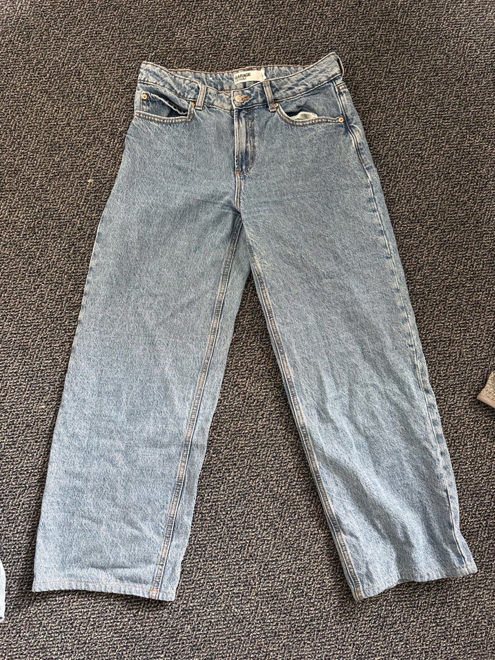 Light Wash Straight Leg Jeans